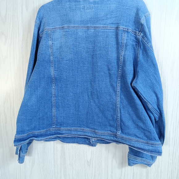 AVA and VIV size 4X denim Jean jacket blue - Picture 9 of 13